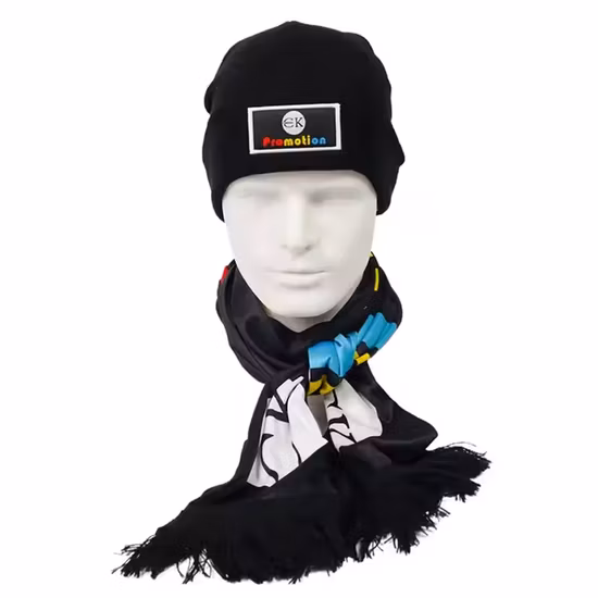 Рекламные шапки с логотипом на заказ Beanie Вязаная акриловая шапка Зимняя шапка Beanie Hat
