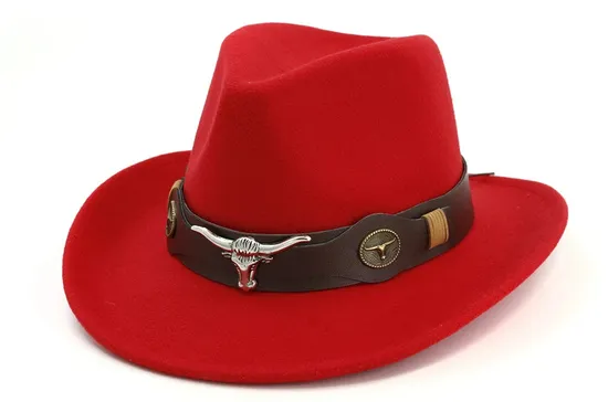 Fashion Hat Wide Brim Fedora Hats for Women and Men Classic Felt Panama Hat Dress Hat with Belt Buckle